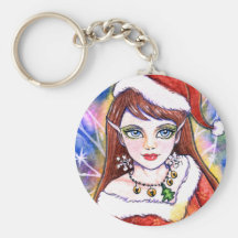 Key Chain Christmas Fairy Fantasy by Ann Howard