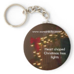 Key chain  heart shaped lights keychains