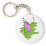 Key Chain - Ladies Pink Golf Bag keychains