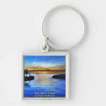Key Largo at Sunset Key Chains