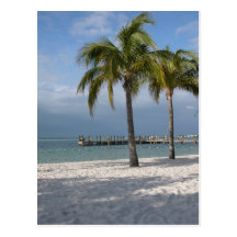 Key Largo Florida beach scene Post Card