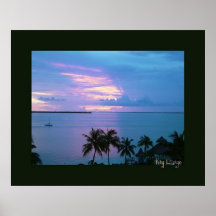 Key Largo in Black Frame Print