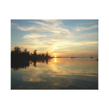 Key Largo Sunset Gallery Wrapped Canvas
