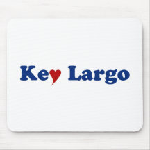 Key Largo with Heart Mousepads
