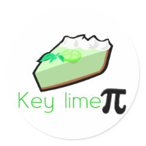 Key Lime Pie Round Sticker