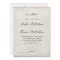Key to my Heart, Doves Swirl Weddings Invite