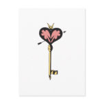 Key to My Heart  postcards