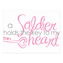 Key to my heart postcard