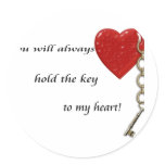 key to my heart stickers
