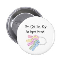 Key to Papa's Heart Tshirts and Gifts Pinback Button
