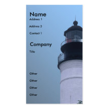 Key West Lighthouse Business Card Template