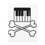 Keyboard and Crossbones Postcards
