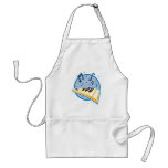 keyboard and music notes design aprons