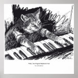 keyboard Cat Drawing Poster posters