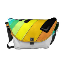 Keyboard Music Party Colours Messenger Bag