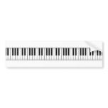 Keyboard / Piano Keys: bumper stickers