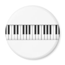 Keyboard / Piano Keys: Refrigerator Magnet