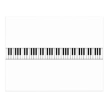 Keyboard / Piano Keys: Post Card