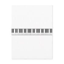 Keyboard / Piano Keys: Postcard