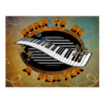 Keyboard Player Postcards