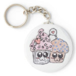 keychain-anime love cupcake and muffin