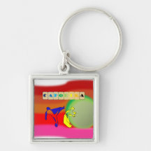 keychain capoeira martial arts axe ginga
