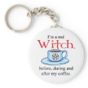 keychain Coffee Witch