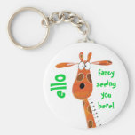 Keychain / Keyring... Funky Giraffe