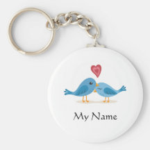Keychain: Lovebirds - My Name