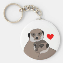 Keychain "Meerkats in Love"