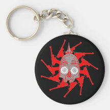 Keychain - PickelSchädelKuppelGrey