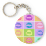 Keychain - Pop Art Kiss