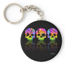 Keychain - POP ART SKULLS