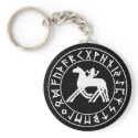 Keychain Sleipnir Shield on Blk