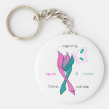 Keychain - Tulips logo with support words