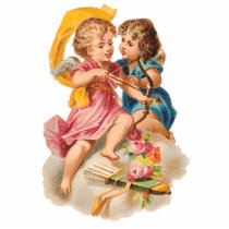 KEYCHAIN - VICTORIAN ERA CUPID & SWEETHEART