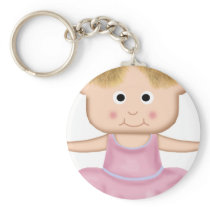 Keychain with a beautiful ballerina