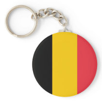 Keychain with Flag of Belgium