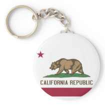 Keychain with Flag of California State