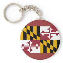 Keychain with Flag of Maryland State