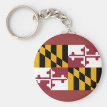Keychain with Flag of Maryland State