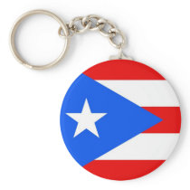 Keychain with Flag of Puerto Rico