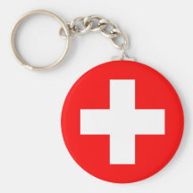 Keychain with Flag of Switzerland