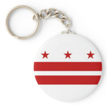 Keychain with Flag of Washington DC
