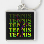 Keychain Women's Tennis 1 YG Dark or Light