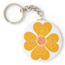 Keychain Yellow Heart ZIZZAGO