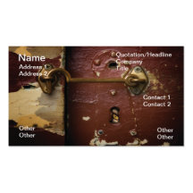 Keyhole Business Cards