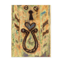 Keyhole & Heart Postcards