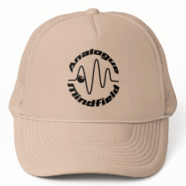  Khaki Trucker Hat w /Analogue Mindfield logo