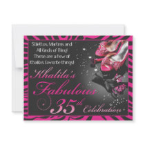 Khalila's Fab 35th Invitation